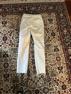Madewell White Straight-Leg High-Rise Jeans